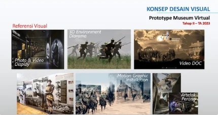 Virtual museum visual design concept
